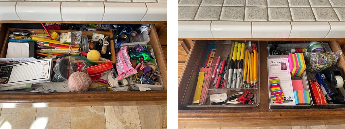 office drawer before after